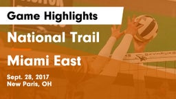 National Trail  vs Miami East Game Highlights - Sept. 28, 2017