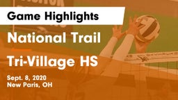 National Trail  vs Tri-Village HS Game Highlights - Sept. 8, 2020