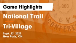 National Trail  vs Tri-Village  Game Highlights - Sept. 22, 2022