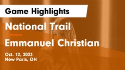National Trail  vs Emmanuel Christian Game Highlights - Oct. 12, 2023