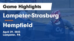 Lampeter-Strasburg  vs Hempfield  Game Highlights - April 29, 2023