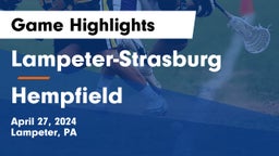 Lampeter-Strasburg  vs Hempfield  Game Highlights - April 27, 2024