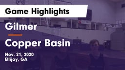 Gilmer  vs Copper Basin Game Highlights - Nov. 21, 2020
