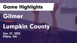 Gilmer  vs Lumpkin County  Game Highlights - Jan. 27, 2023