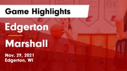 Edgerton  vs Marshall  Game Highlights - Nov. 29, 2021