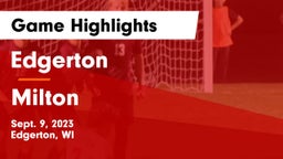 Edgerton  vs Milton  Game Highlights - Sept. 9, 2023