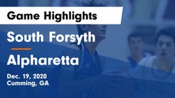 South Forsyth  vs Alpharetta  Game Highlights - Dec. 19, 2020