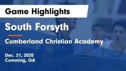 South Forsyth  vs Cumberland Christian Academy  Game Highlights - Dec. 21, 2020
