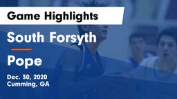 South Forsyth  vs Pope  Game Highlights - Dec. 30, 2020
