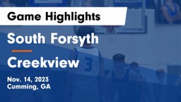South Forsyth  vs Creekview  Game Highlights - Nov. 14, 2023