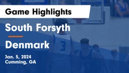 South Forsyth  vs Denmark  Game Highlights - Jan. 5, 2024