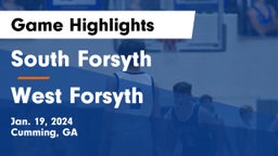 South Forsyth  vs West Forsyth  Game Highlights - Jan. 19, 2024