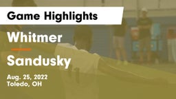 Whitmer  vs Sandusky  Game Highlights - Aug. 25, 2022