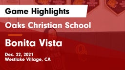 Oaks Christian School vs Bonita Vista  Game Highlights - Dec. 22, 2021
