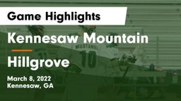 Kennesaw Mountain  vs Hillgrove  Game Highlights - March 8, 2022