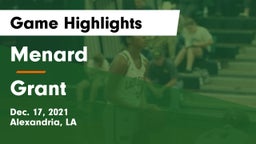 Menard  vs Grant  Game Highlights - Dec. 17, 2021