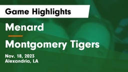 Menard  vs Montgomery Tigers Game Highlights - Nov. 18, 2023