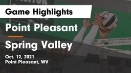 Point Pleasant  vs Spring Valley  Game Highlights - Oct. 12, 2021