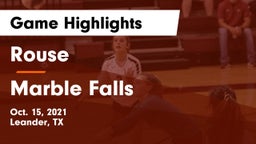 Rouse  vs Marble Falls  Game Highlights - Oct. 15, 2021