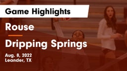 Rouse  vs Dripping Springs  Game Highlights - Aug. 8, 2022