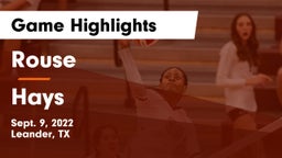 Rouse  vs Hays  Game Highlights - Sept. 9, 2022