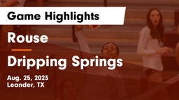 Rouse  vs Dripping Springs  Game Highlights - Aug. 25, 2023