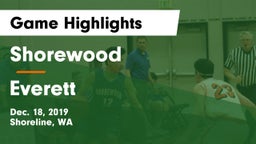 Shorewood  vs Everett  Game Highlights - Dec. 18, 2019