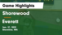 Shorewood  vs Everett  Game Highlights - Jan. 27, 2022