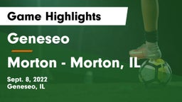 Geneseo  vs Morton  - Morton, IL Game Highlights - Sept. 8, 2022