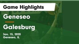 Geneseo  vs Galesburg  Game Highlights - Jan. 15, 2020