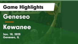 Geneseo  vs Kewanee  Game Highlights - Jan. 18, 2020