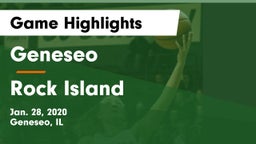 Geneseo  vs Rock Island  Game Highlights - Jan. 28, 2020