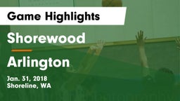 Shorewood  vs Arlington  Game Highlights - Jan. 31, 2018