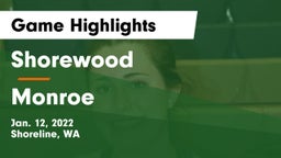 Shorewood  vs Monroe  Game Highlights - Jan. 12, 2022