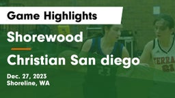 Shorewood  vs Christian San diego Game Highlights - Dec. 27, 2023