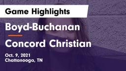 Boyd-Buchanan  vs Concord Christian  Game Highlights - Oct. 9, 2021