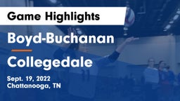 Boyd-Buchanan  vs Collegedale Game Highlights - Sept. 19, 2022