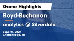 Boyd-Buchanan  vs analytics @ Silverdale Game Highlights - Sept. 27, 2022