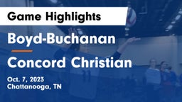Boyd-Buchanan  vs Concord Christian  Game Highlights - Oct. 7, 2023
