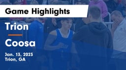 Trion  vs Coosa  Game Highlights - Jan. 13, 2023