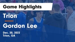 Trion  vs Gordon Lee  Game Highlights - Dec. 20, 2022