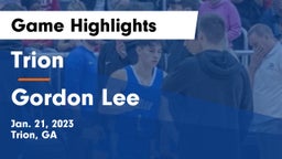 Trion  vs Gordon Lee  Game Highlights - Jan. 21, 2023