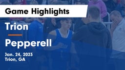 Trion  vs Pepperell  Game Highlights - Jan. 24, 2023