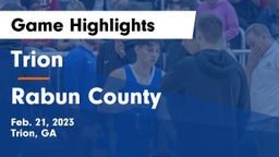 Trion  vs Rabun County  Game Highlights - Feb. 21, 2023