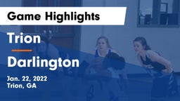 Trion  vs Darlington  Game Highlights - Jan. 22, 2022