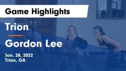 Trion  vs Gordon Lee  Game Highlights - Jan. 28, 2022