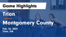 Trion  vs Montgomery County  Game Highlights - Feb. 26, 2022