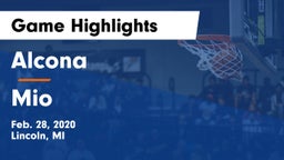 Alcona  vs Mio Game Highlights - Feb. 28, 2020