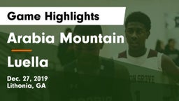 Arabia Mountain  vs Luella  Game Highlights - Dec. 27, 2019