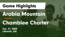 Arabia Mountain  vs Chamblee Charter  Game Highlights - Jan. 21, 2020